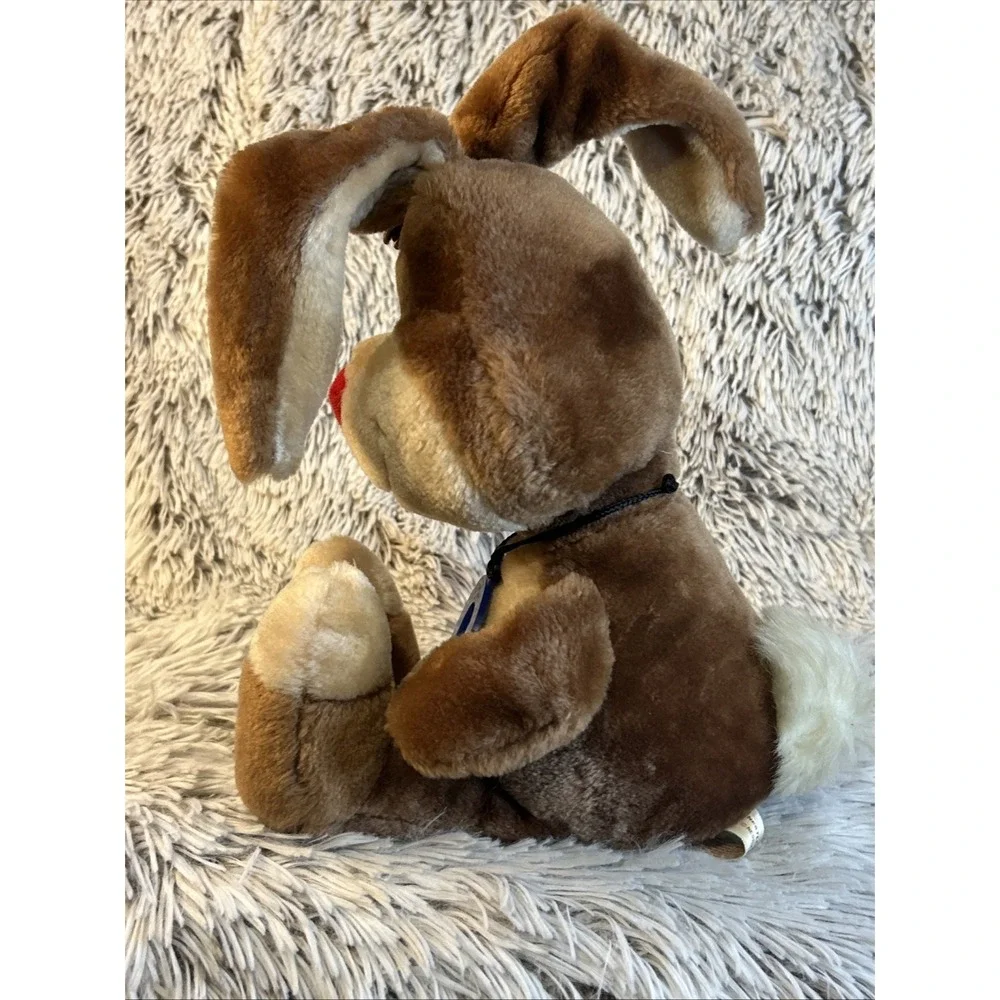 Vtg 1985 Russ Berrie Nestle‎ Quik Bunny Sitting Plush Blue 